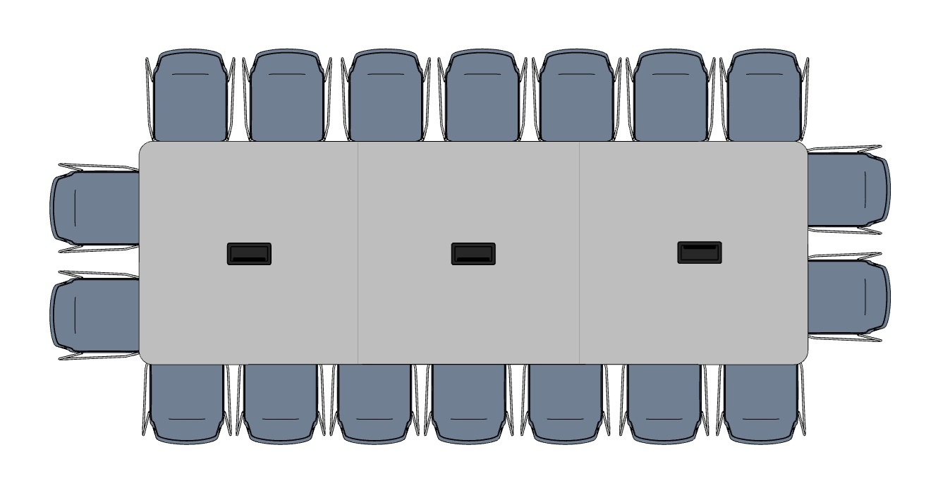 Jednací stůl BIG 140 140X420 SUNRISE 1